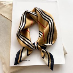 Petit foulard carré pour femme écharpe de luxe 100% véritable design de marque bandana imprimé