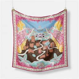 POBING-Foulard carré imprimé pour femmes 53cm écharpes de plage bandana petit hijab
