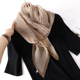 Écharpe de Styliste en Coton pour Femme Châle Froissé Hijab Solide Foulard de Plage Étoles de