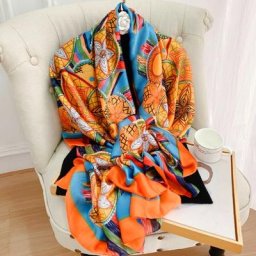 Foulard de protection solaire pour femme châle de luxe écharpe de sauna hijab cache-nez écharpe