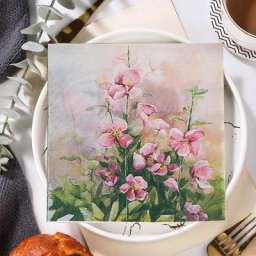 Négligeable de serviettes en papier vintage à fleurs pour découpage serviettes de Noël meubles