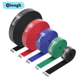 Elough Organisateur de Câbles USB Enrouleur en Nylon avec Attaches Coupe Libre pour Protection de