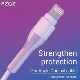 PZOZ – protecteur de câble USB type-c Original 2 pièces pour chargeur iPad iPhone 11 8 7 6s plus 5