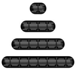 Enrouleur de câble d'écouteur organisateur de chargeur Clips de câble support de fixation fil