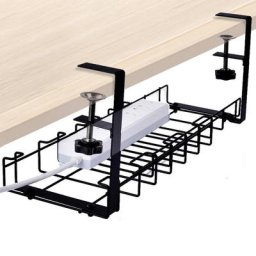 Support de rangement multifonction sous Table support de gestion des câbles en bas de bureau