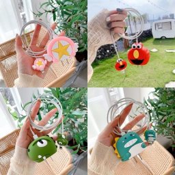 Coque de Protection en Silicone souple pour IPhone compatible modèles 11 12 18 20W Charge