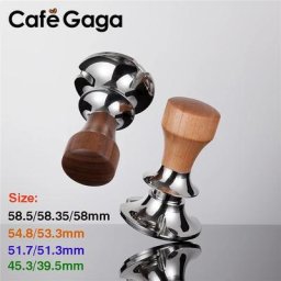 Tamper à café réglable avec échelle base plate élasticité poudre marteau outils de barista