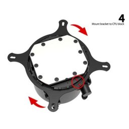 Kit de montage en métal LGA1700 pour refroidisseur d'eau de processeur IDCOOLING (pinflow AURAFLOW