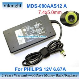 Chargeur adaptateur secteur authentique MDS-080AAS12 A 12V 6.67A pour PHILIPS 1118499 DORMA 200 500