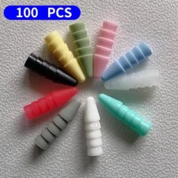Embouts de rechange en Silicone pour Apple Pencil 100 pièces 2 étuis multicolores housse de