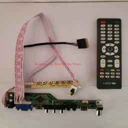 Kit de moniteur de carte de pilote de contrôleur panneau d'écran LCD LED TV HDMI VGA USB