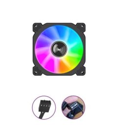 Refroidisseur d'air pour processeur 066A 9cm compatible avec boîtier ARGB Sync adressable rvb