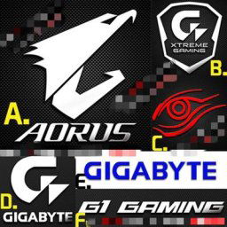 GIGABYTE – Logo de jeu G1 en métal autocollant pour ordinateur portable tablette PC de bureau