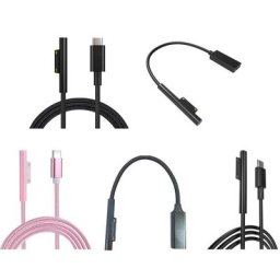 Câble de chargement pour Surface Pro PD 15V 3A Compatible avec les adaptateurs Micro soft Surface