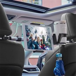 Support de tablette et téléphone portable pour voiture 3 en 1 porte-gobelet crochet cadre