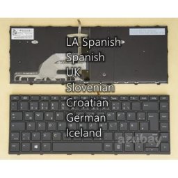 Clavier pour HP rétro-éclairé pour HP L01071- / L04644- /l21584-041-BA1-ad1-071-031-161 -DD1