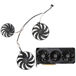 Carte graphique 12V 4 broches pour Asus Radeon RX 5700 XT 8 go TUF X3 EVO VGA ventilateur de