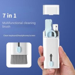 Stylo de nettoyage d'ordinateur 7 en 1 KIt de brosses de nettoyage d'écran Double poussée pour
