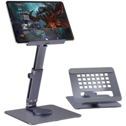 Tablette Pliable Portable en Alliage d'Aluminium Tablette Rotative Télescopique Support Sub