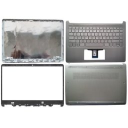 Couverture arrière LCD/lunette avant/US avec repose-poignets supérieur/boîtier inférieur pour HP