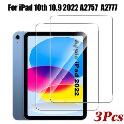Protecteur d'écran pour Apple iPad 10 10.9 pouces 2022 A2757 A2777 verre à couverture complète pour