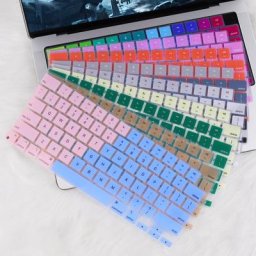 Redlai-Couverture de clavier MacPleen silicone nickel é version américaine pour Air13 M2 2022