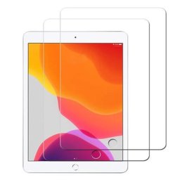 Protecteur d'écran pour tablette Apple iPad 10.2 pouces 2 paquets Film en verre trempé