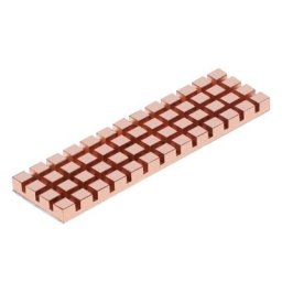 . 2 NGFF Disque dur Radiateur Ultra Mince Pur Cuivre Radiateur pour M2 NVME NGFF 2280 PCIE SSD 70x20
