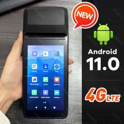 Lecteur de tickets de caisse avec Android 11 4G wi-fi NFC PDA lecteur 1D lecteur de tickets de