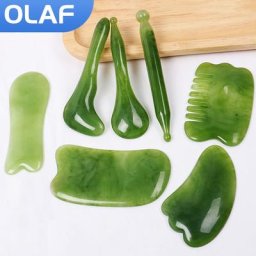 OlPG-Ohio eur de visage en résine naturelle grattoir Gua Sha Spa soins de la peau du visage outil