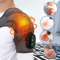 Ohio eur électrique à compression chaude ceinture de soutien de massage par vibration orthèse de