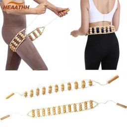 Corde de rouleau de massage du dos en bois rouleau de massage complet du corps outil de massage