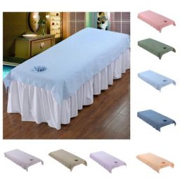 Drap-housse lavable en coton respirant pour table de massage 8 couleurs 200x120cm