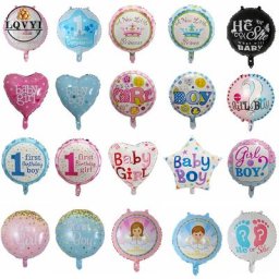 Ballons à hélium en aluminium pour fête prénatale 10 pièces 18 pouces ballons à Air pour garçon