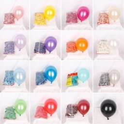 Ballon en Latex Nacré de 10 Pouces Décoration d'Ambiance pour ixd'Anniversaire et Mariage Vente en