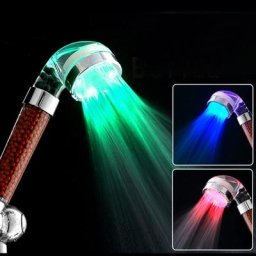 Pommeau de douche à anions LED SPA économie d'eau pressurisée contrôle de la température douche