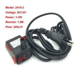 Pompe à eau ultra silencieuse 3W AC 220V débit étanche sans balais mini filtre à eau poisson