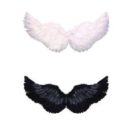 Costume d'Halloween avec Plumes et Ailes d'Ange Cosplay Maléfique Accessoire de Vacances