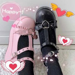 Escarpins japonais Lolita pour femmes chaussures mignonnes Mary Janes talons hauts à plateforme