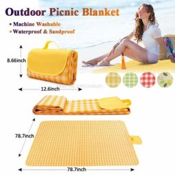 Couverture de plage imperméable à séchage rapide grandes couvertures de pique-nique polymères de
