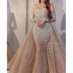 Robe de soirée sans bretelles pour femmes robe à paillettes sexy robe à bretelles nouveau 2021