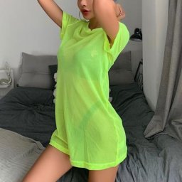 Robe t-shirt transparente à manches courtes pour femmes vêtements de plage décontractés robes de
