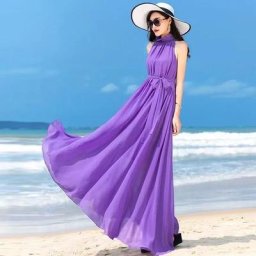 Robe élégante en mousseline de soie pour femmes robe de plage bohème robes de soirée pour femmes