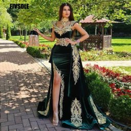 Fivsole – robe de soirée en dentelle style sirène tenue de soirée de standing caftan marocain