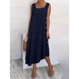 Celmia – robe longue asymétrique pour femmes mode plage sans manches gilet Maxi décontractée