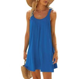 Robe de plage courte décontractée pour femmes vêtements de plage bikini robes d'été couvertures