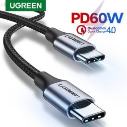 UGREEN-Câble USB Type C vers USB C Charge Rapide PD Macbook iPad Samsung Xiaomi 3A 60W 100W