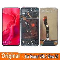 Original 6.4 ""Pour Huawei Honor View 20 V20 PCT-AL10 PCT-TL10 PCT-L29 LCD Écran Tactile Digitizer