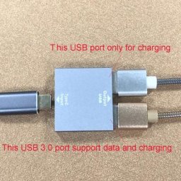 Adaptateur de Type C femelle vers double USB 3.0 femelle connecteur d'extension pour le chargement