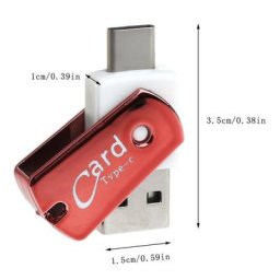 Lecteur de carte mémoire USB OTG adaptateur USB Type C avec Ports USB 3.1 carte Micro SD TF pour